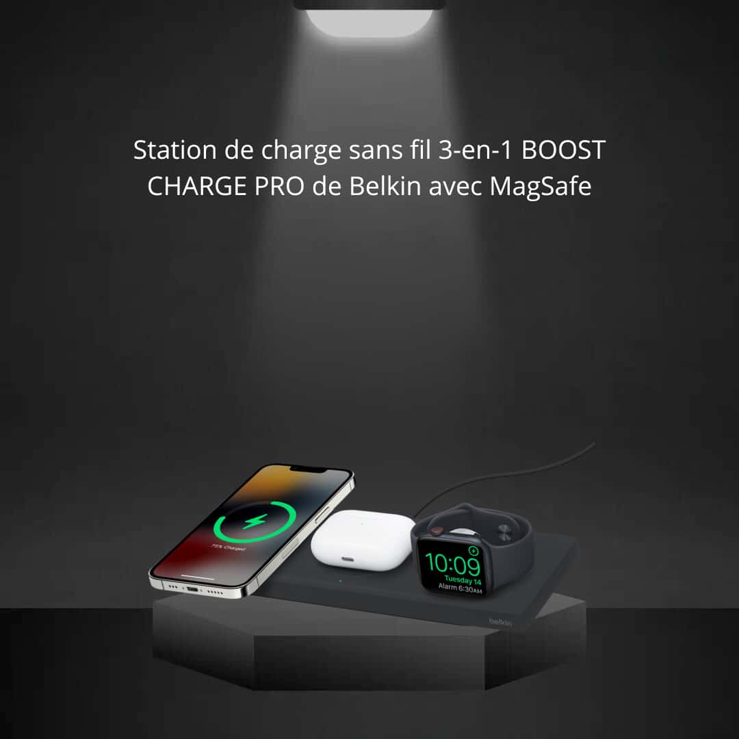 3-in-1 Wireless Charging Station with MagSafe (Apple)