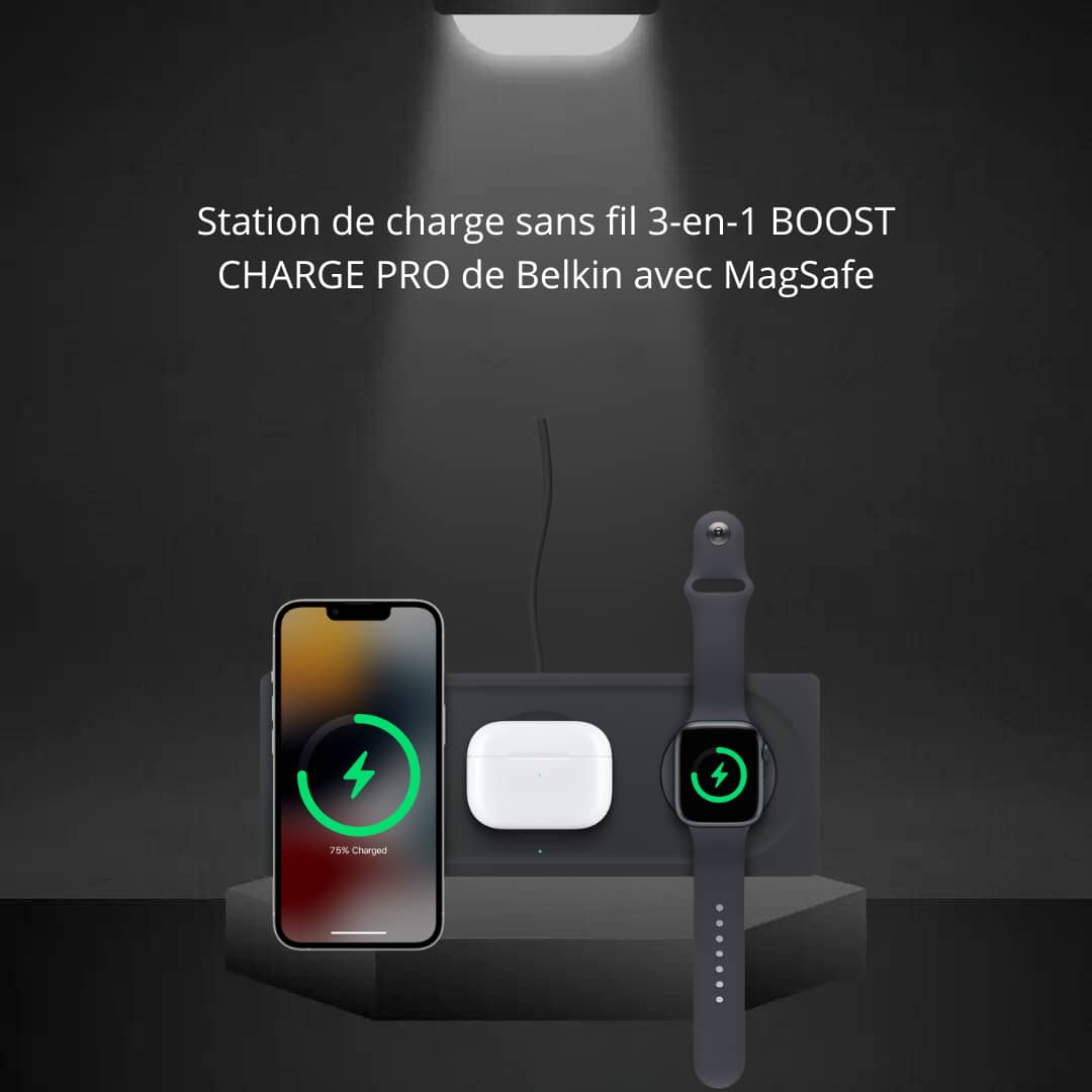 3-in-1 Wireless Charging Station with MagSafe (Apple)
