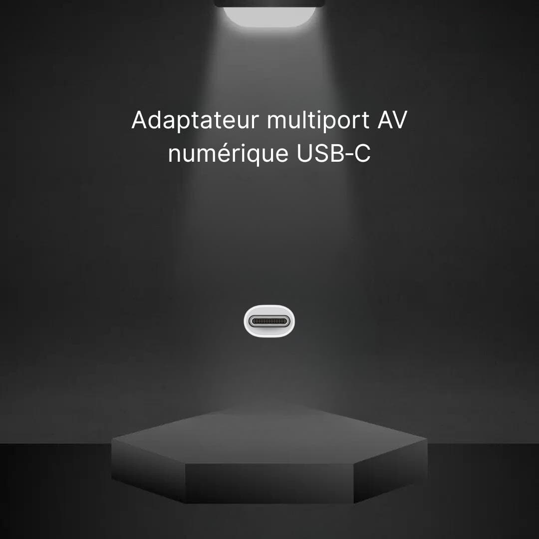 Adaptateur multiport AV numérique USB‑C (Apple)