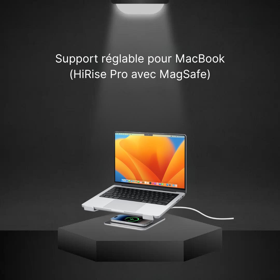 Adjustable MacBook Stand with MagSafe (Twelve South HiRise Pro)