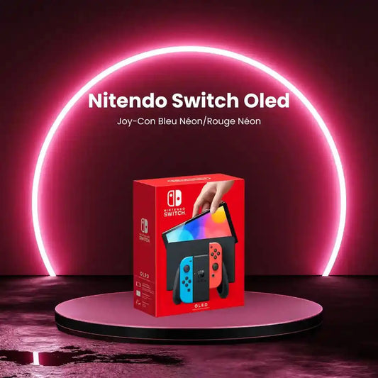 Nintendo Switch - OLED (Neon Blue Neon Red)