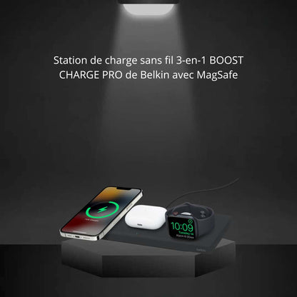 3-in-1 Wireless Charging Station with MagSafe (Apple)