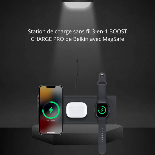 3-in-1 Wireless Charging Station with MagSafe (Apple)