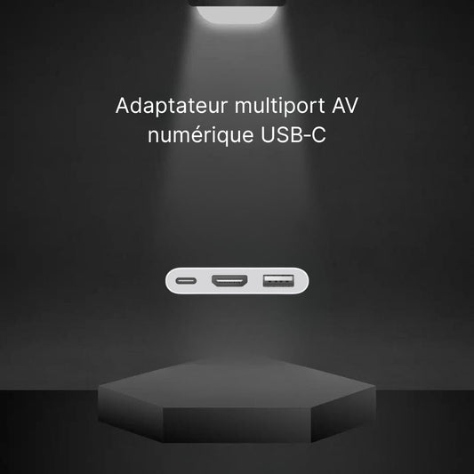 Adaptateur multiport AV numérique USB‑C (Apple)