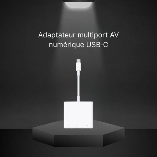 Adaptateur multiport AV numérique USB‑C (Apple)